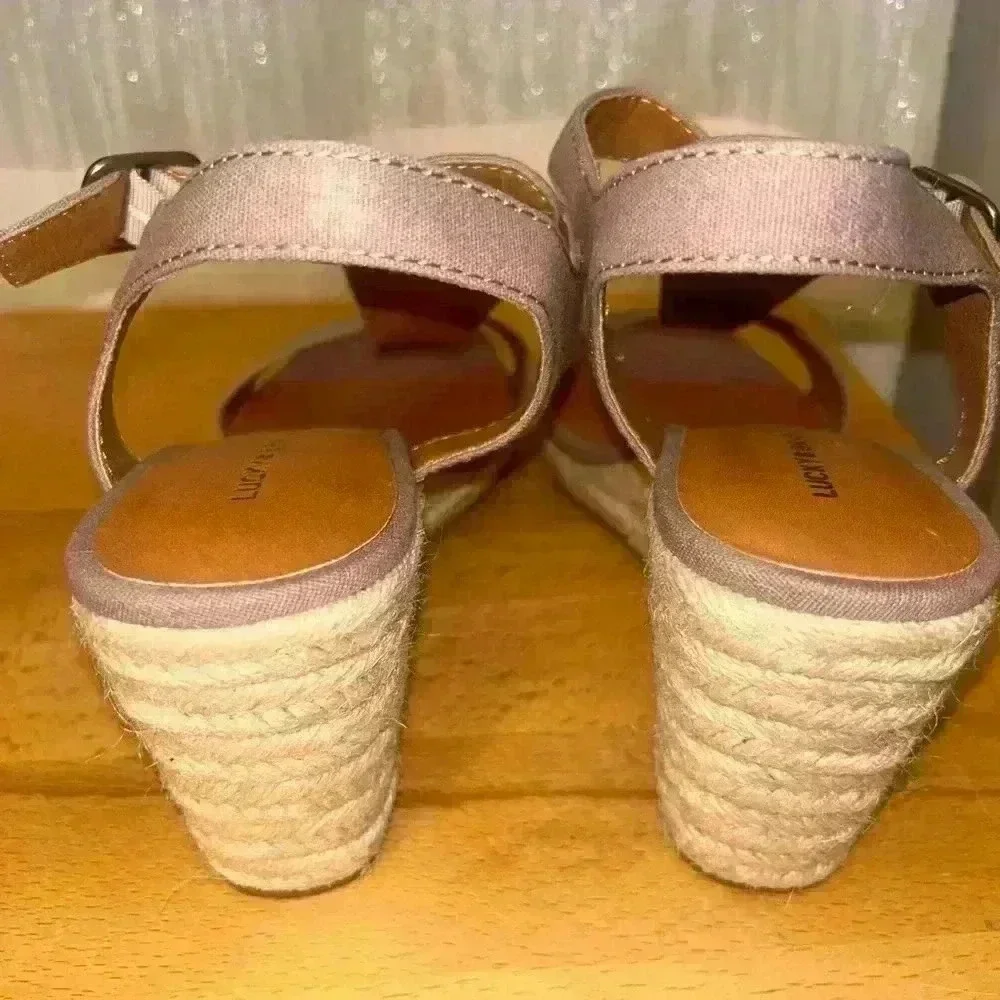 NEW Lucky Brand Millinda Espadrille Wedge Sandals Size 10